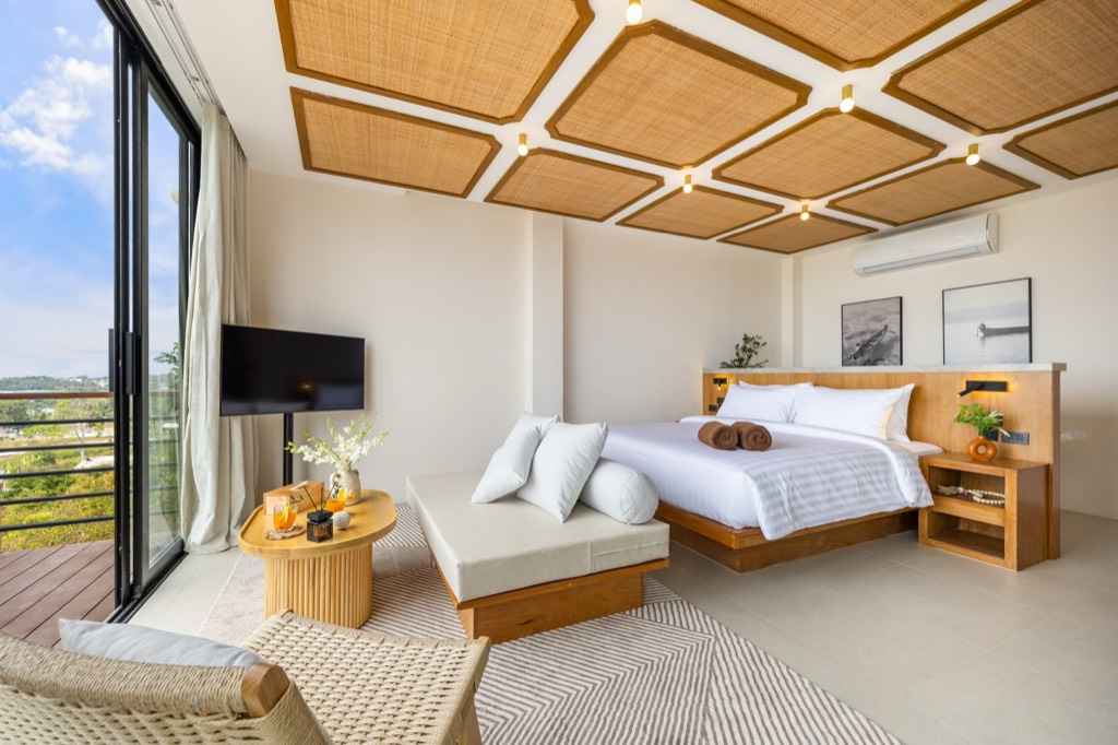 Upper View — boutique hotel villa interior, Koh Samui
